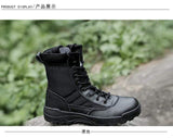Mens Tactical Boots Breathable Leather & Mesh army surplus  BushLine
