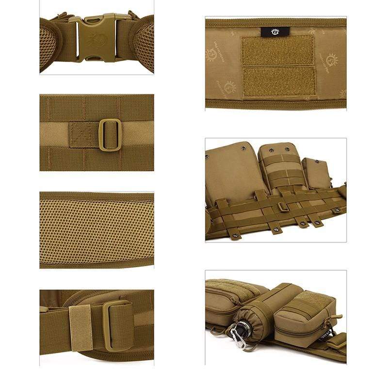 Molle Waist Belt Padded Multi-Use Helmets & Packs  BushLine