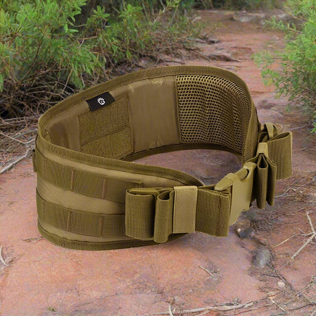 Molle Waist Belt Padded Multi-Use Helmets & Packs BushLine Khaki