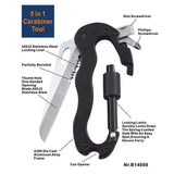 Multi-Tool Folding Knife Slotted Screwdriver 5 In 1 Carabiner Multi-tools  BushLine