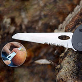 Multi-Tool Folding Knife Slotted Screwdriver 5 In 1 Carabiner Multi-tools  BushLine