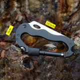Multi-Tool Folding Knife Slotted Screwdriver 5 In 1 Carabiner Multi-tools  BushLine