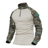Multicam Military Men Long Sleeve Shirt tacticle clothing BushLine Digital Jungle S