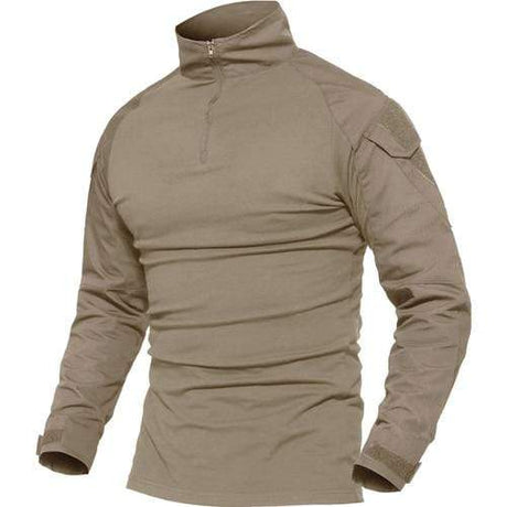 Multicam Military Men Long Sleeve Shirt tacticle clothing BushLine Khaki S