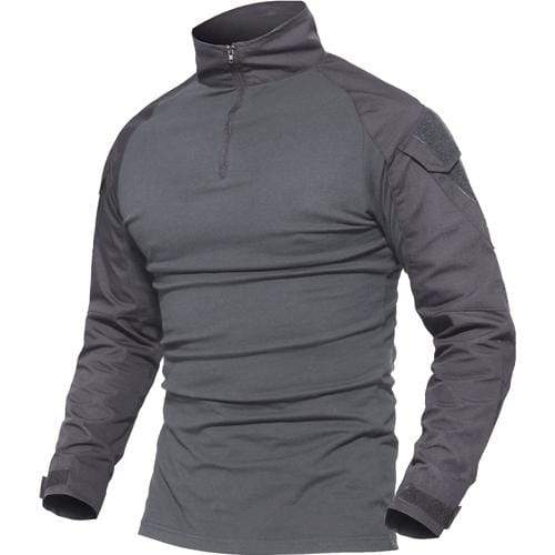 Multicam Military Men Long Sleeve Shirt tacticle clothing BushLine Gray S