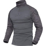 Multicam Military Men Long Sleeve Shirt tacticle clothing BushLine Gray S