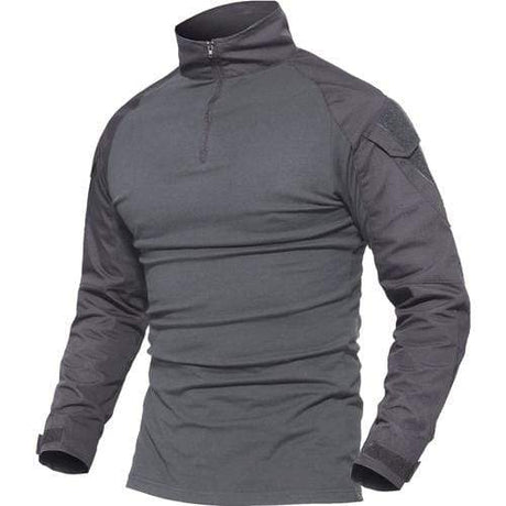 Multicam Military Men Long Sleeve Shirt tacticle clothing BushLine Gray S