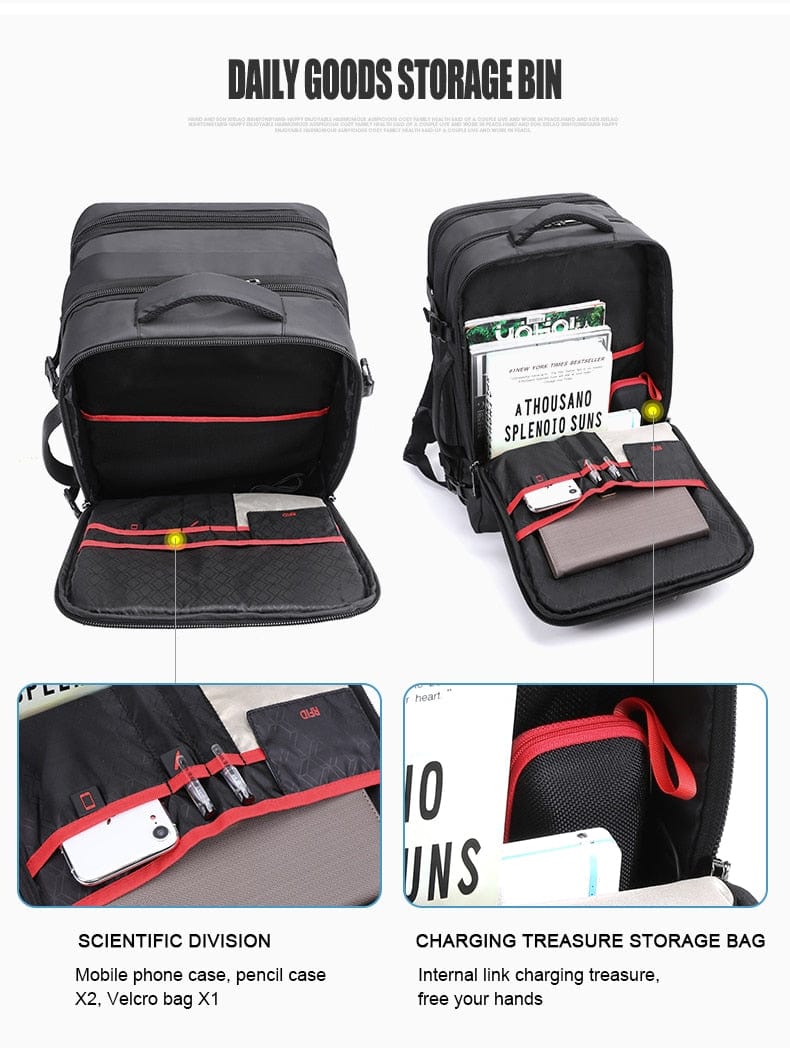 Multifunctional Smart Laptop Suitcase Backpack BackPacks  BushLine