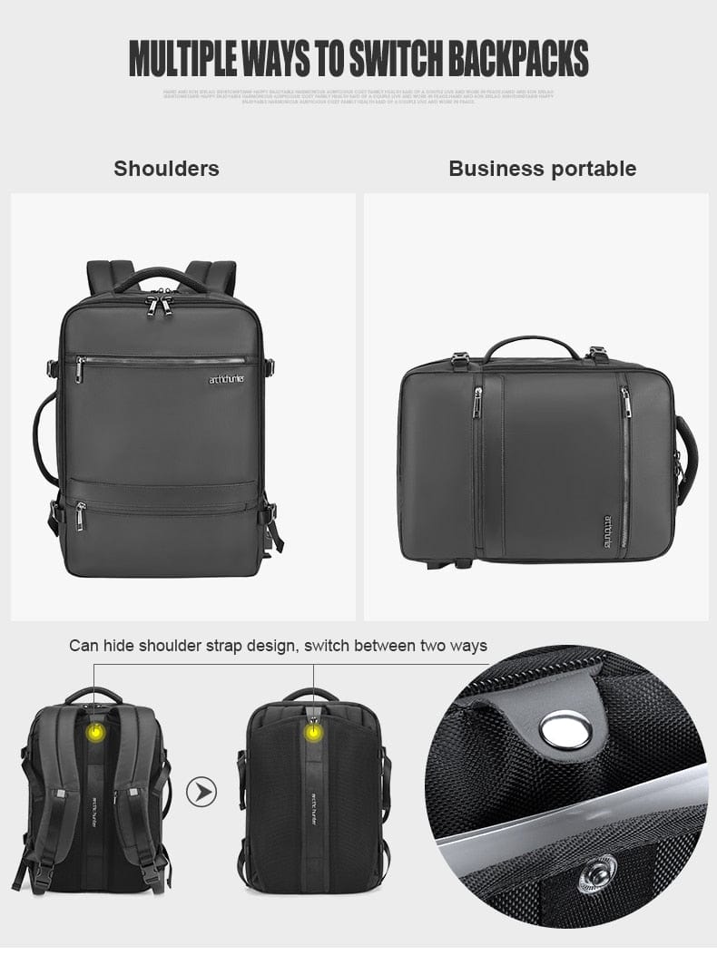 Multifunctional Smart Laptop Suitcase Backpack BackPacks  BushLine
