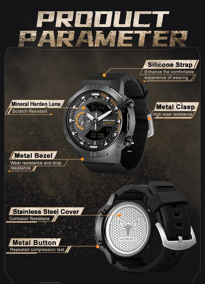 NORTH EDGE HORNET Speed Tracker Watchs  BushLine
