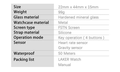 NORTH EDGE - LAKER Smart Watch BT Android IOS Watchs  