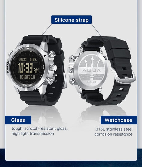 NORTH EDGE Scuba Diving Computer Watch Watchs  