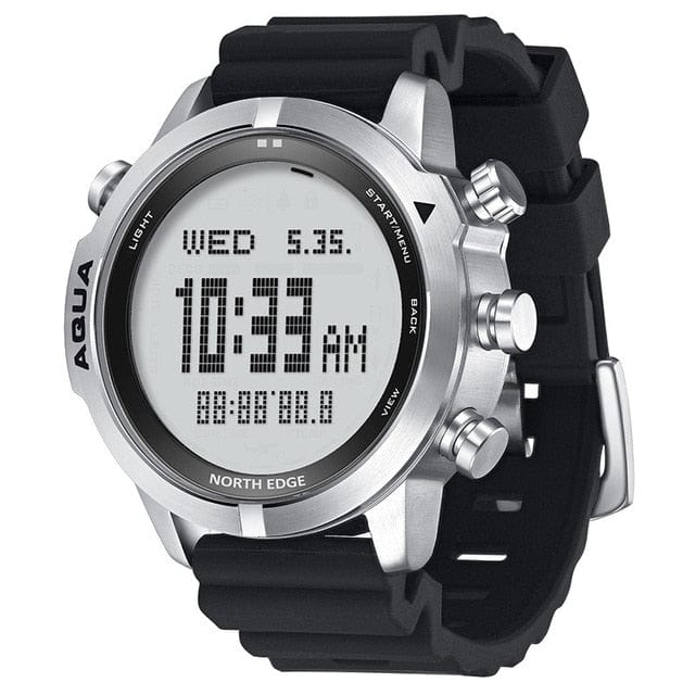 NORTH EDGE Scuba Diving Computer Watch Watchs BushLine White