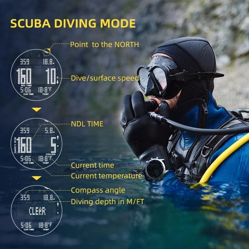 NORTH EDGE Scuba Diving Computer Watch Watchs  BushLine