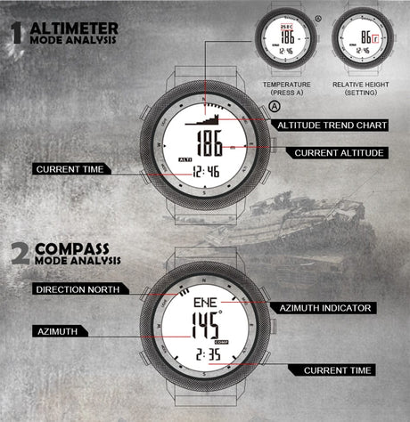 NORTH EDGE Smart Watch APACHE-46 Watchs  