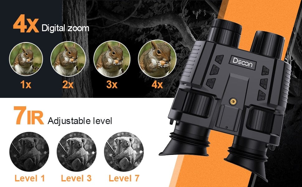 NV8000 Night Vision Google Binoculars Head mountable Infrared Optics  BushLine