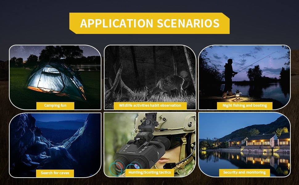 NV8000 Night Vision Google Binoculars Head mountable Infrared Optics  BushLine