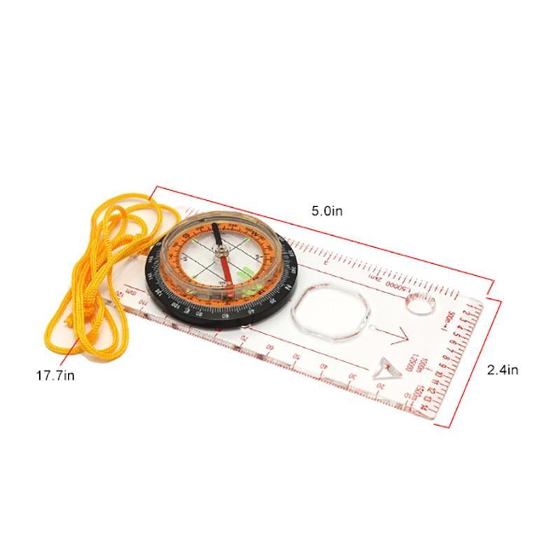 Navigation Compass Map Protractor survival  