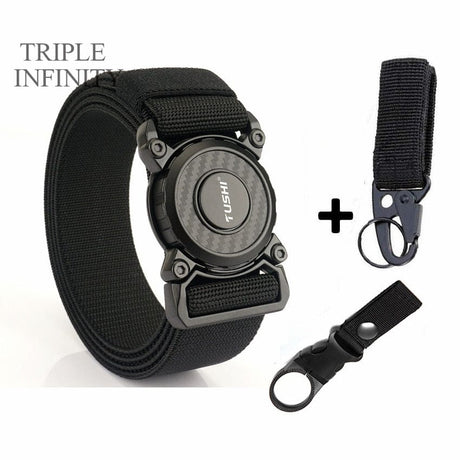 New Rotary Quick Release Metal Buckle Belts tacticle clothing  