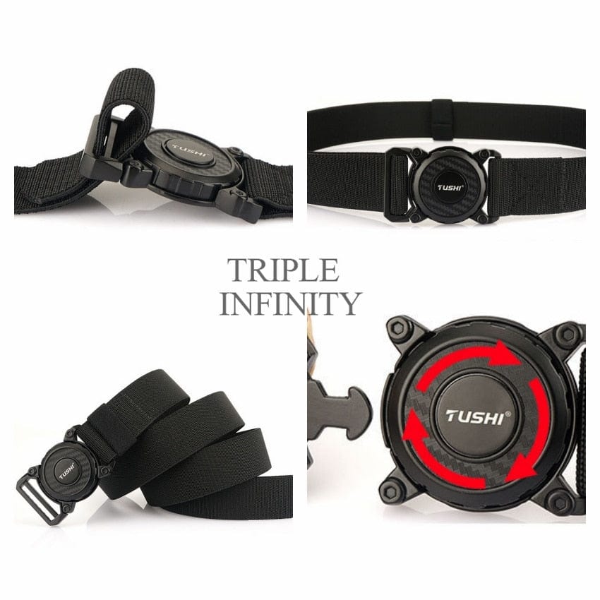 New Rotary Quick Release Metal Buckle Belts tacticle clothing  BushLine