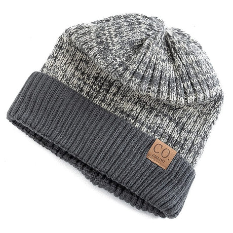 New Unisex Two-Tone Winter Beanie Thermal & Wool Beanies  