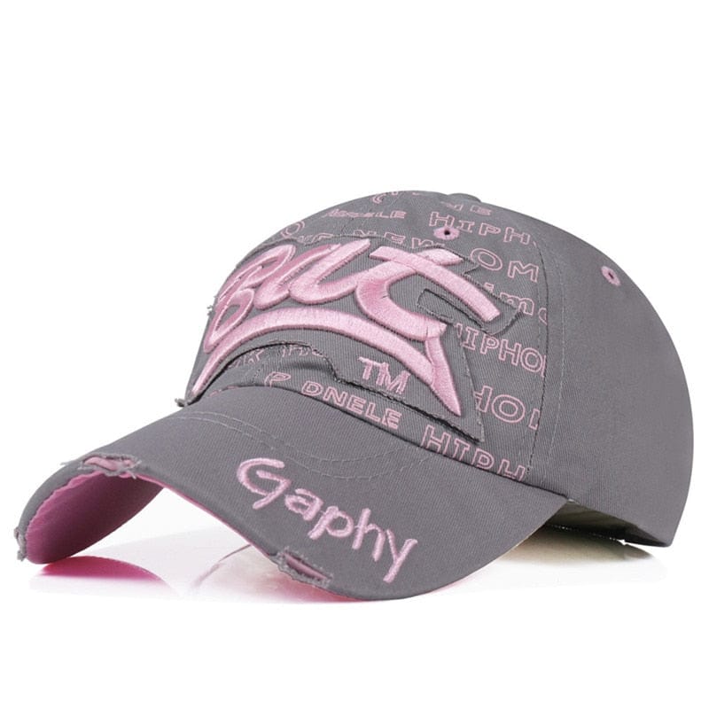 New Woman Ponytail Baseball Cap Hats BushLine B Gray