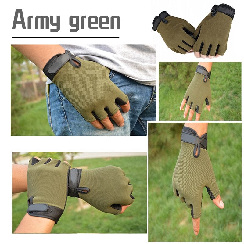 Non-slip Half Finger Gloves gloves  BushLine