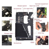 Outdoor Basic Survival Emergency Aid Tool Kits 13 in 1 survival  BushLine