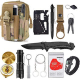 Outdoor Basic Survival Emergency Aid Tool Kits 13 in 1 survival BushLine 13 In 1 Camo Tools