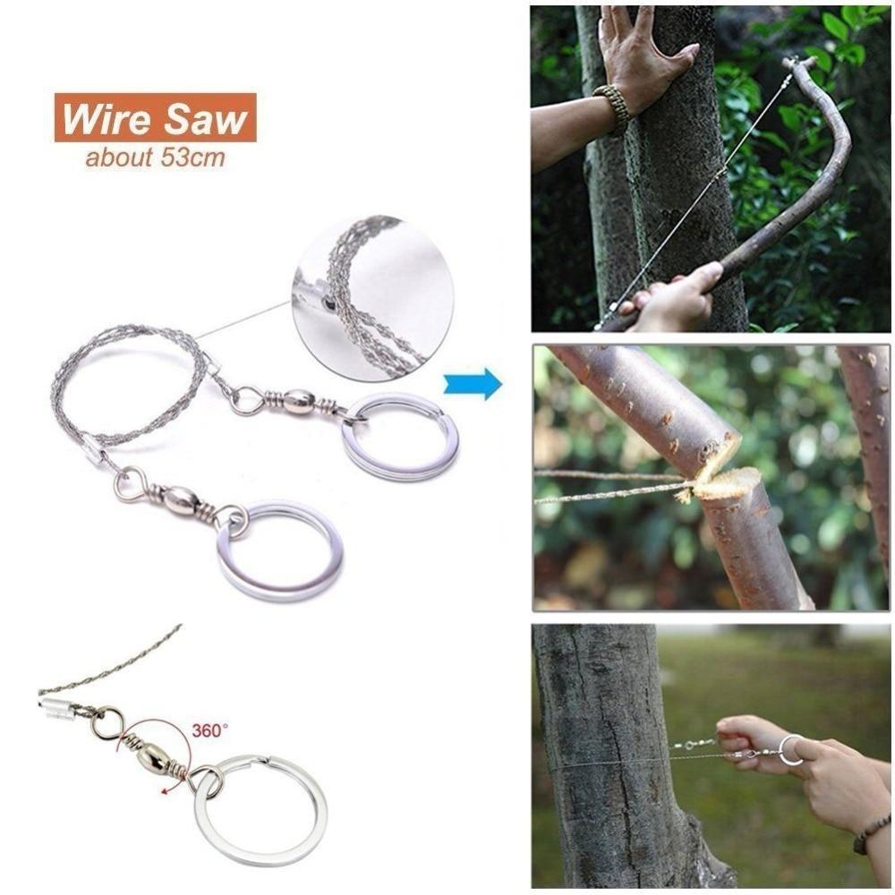 Outdoor Basic Survival Emergency Aid Tool Kits 13 in 1 survival  BushLine