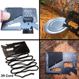 Outdoor Basic Survival Emergency Aid Tool Kits 13 in 1 survival  BushLine