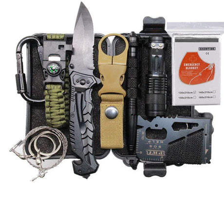 Outdoor Survival Emergency Aid Kits 10 in 1 survival  