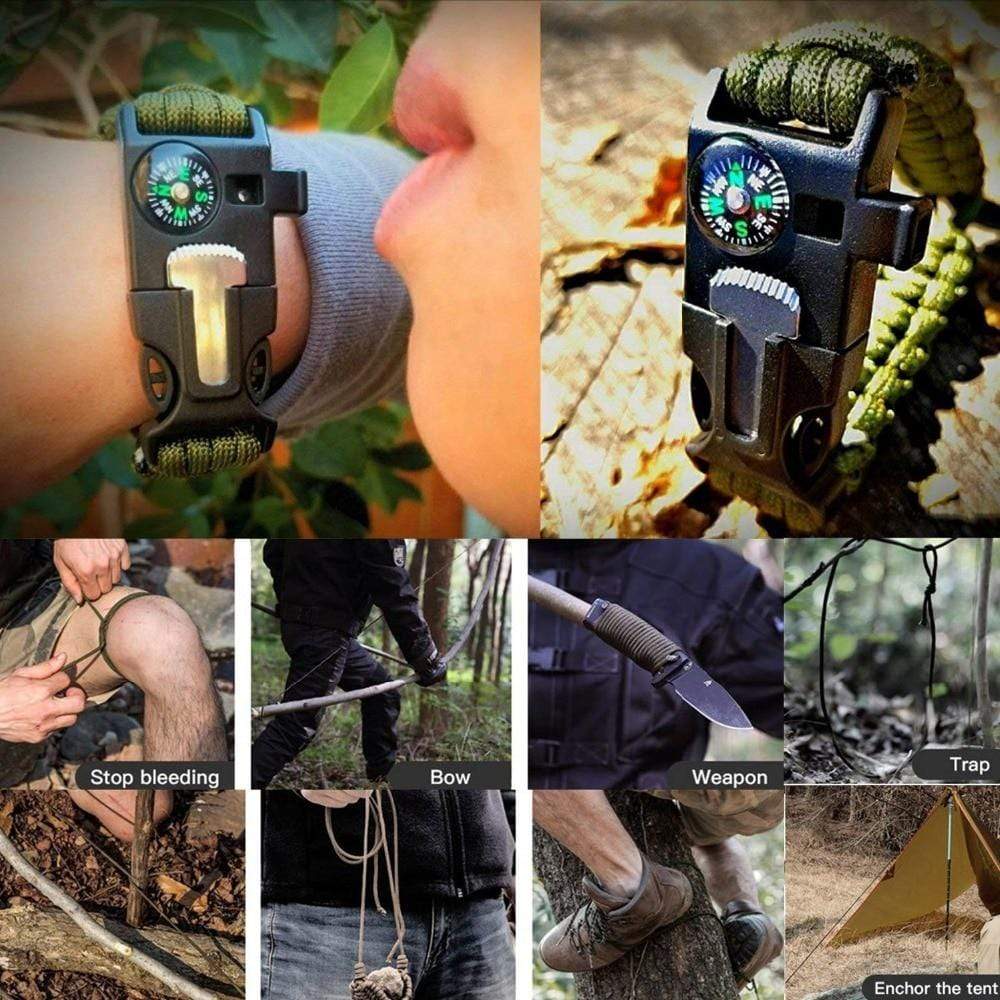 Outdoor Survival Emergency Aid Kits 10 in 1 survival  BushLine