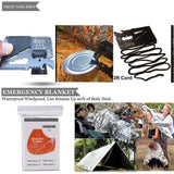 Outdoor Survival Emergency Aid Kits 10 in 1 survival  BushLine