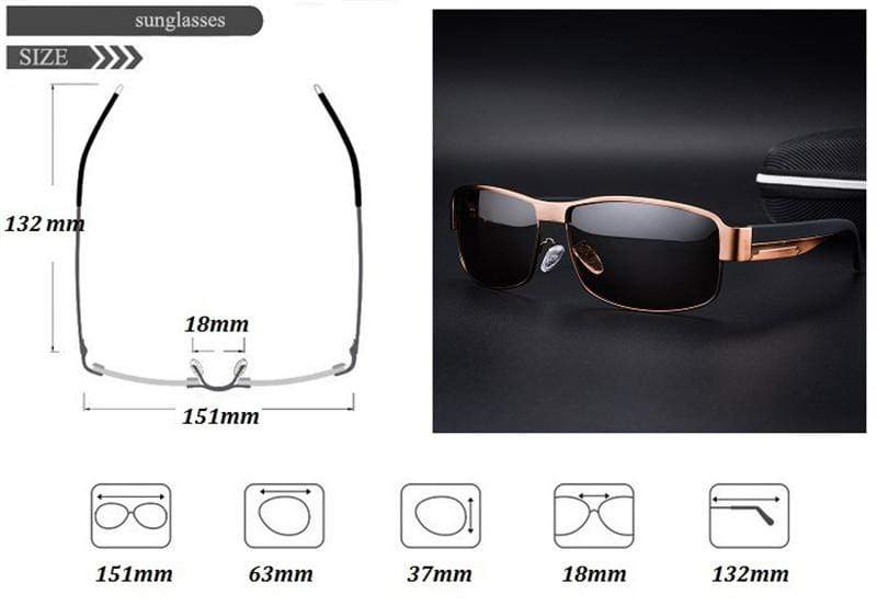 Pilot Polarized Sunglasses  + Case Optics  BushLine