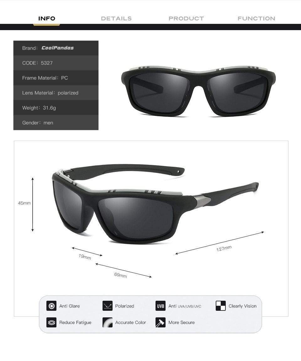 Polarized Sunglasses UV400 Tactical Automotive & Marine  BushLine