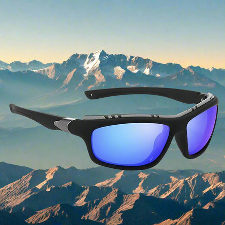 Polarized Sunglasses UV400 Tactical Automotive & Marine BushLine blue-blue
