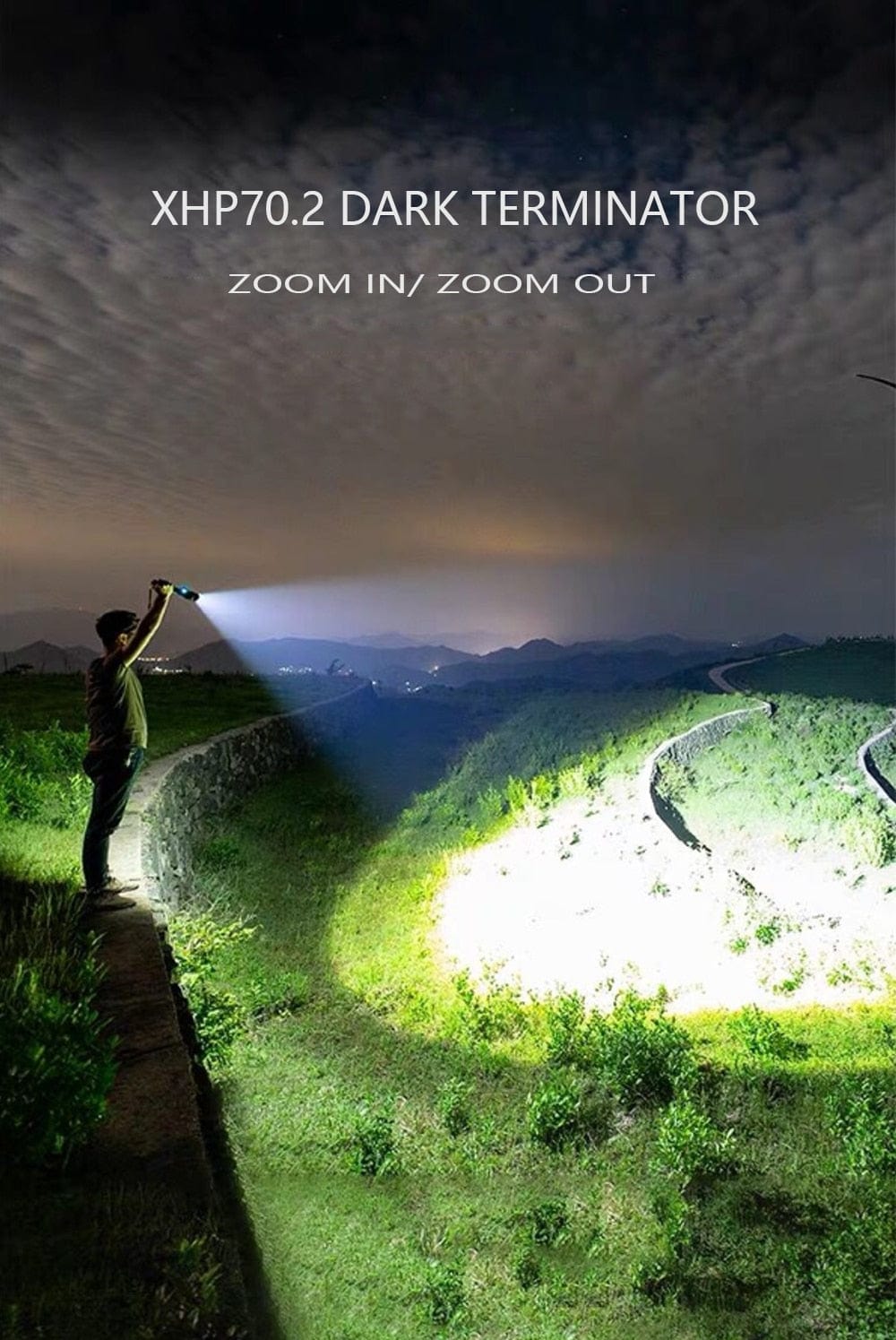 Rechargeable Powerful LED Flashlight Optics  BushLine