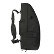 Short black case with shoulder strap fitted and three external pouches