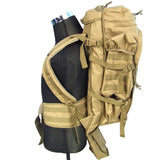 Rugged 70L Over Night Rifle Shovel Tool Camping Backpack Rifle Accesories  BushLine