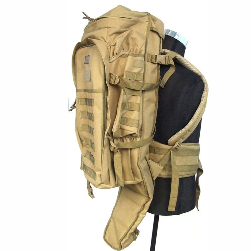 Rugged 70L Over Night Rifle Shovel Tool Camping Backpack Rifle Accesories  BushLine