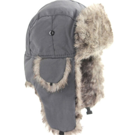 Russian Furr lined winter Bomber Hat Thermal & Wool Beanies  