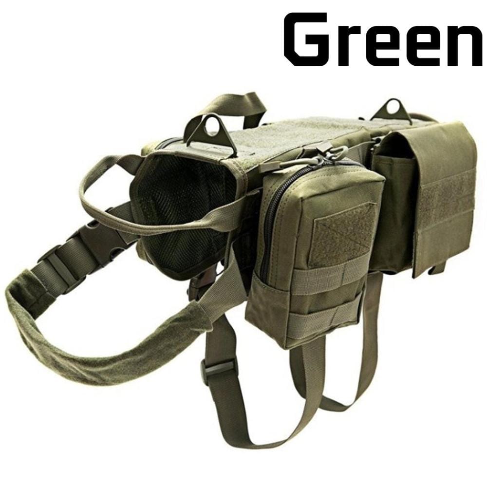 S M L XL Dog Harness Vest with Molle packs Dog Stuff  BushLine