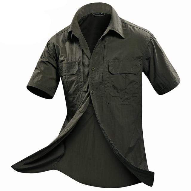 Short Sleeve Shirt Breathable Quick Dry tacticle clothing BushLine OD M