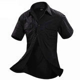 Short Sleeve Shirt Breathable Quick Dry tacticle clothing BushLine BLACK M