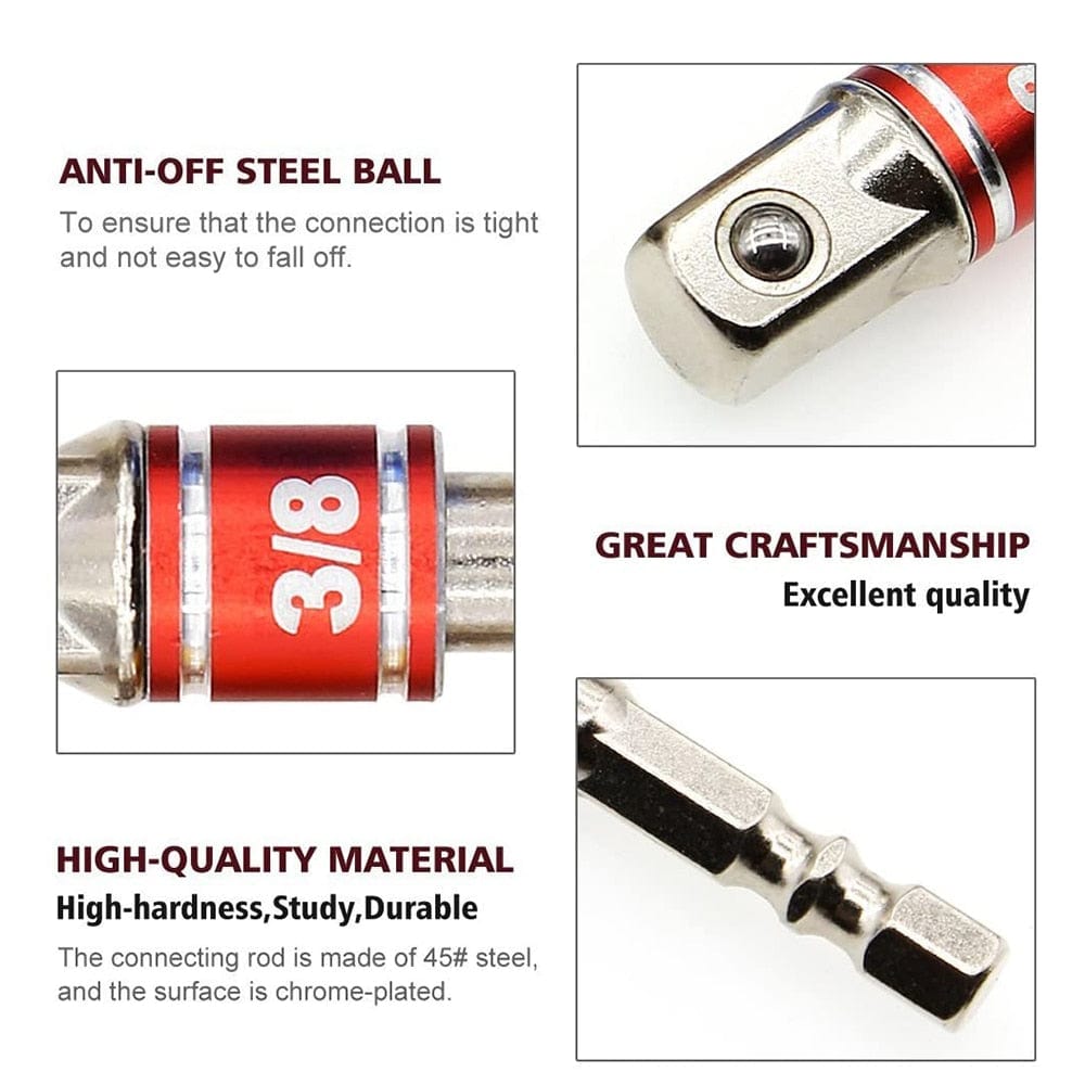 Socket Adapter Impact  Hex Shank Bit tools  BushLine