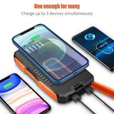 Solar Charger Power Bank 33500mAh Wireless Fast Charging solar power  BushLine