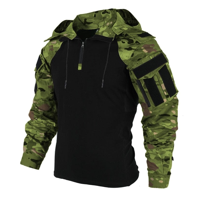 Tactical Adventure Long Sleeve Shirt Outdoor Shirts & Tops BushLine CP Green S