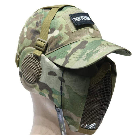 Tactical Foldable Mesh Mask with Cap tactical caps  