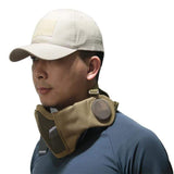 Tactical Foldable Mesh Mask with Cap tactical caps BushLine TAN